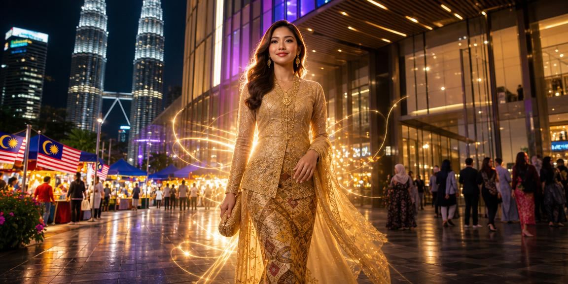 Pengguna Malaysia dalam pakaian kebaya memasang taruhan kriket dalam talian di Kuala Lumpur