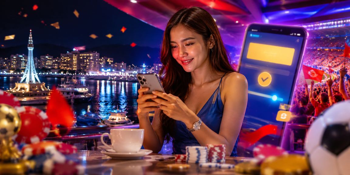 Pengguna Malaysia mengakses platform e-sukan rm1500 melalui telefon pintar dengan sambungan mudah alih